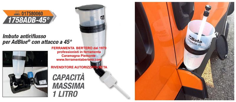 IMBUTO 1758ADB BETA PER ADBLUE ANTIRIFLUSSO
